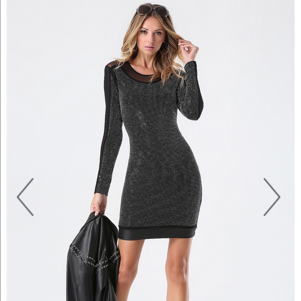 NWT BEBE STUDDED DRESS
